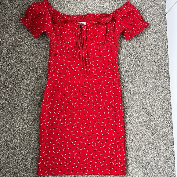 Red Princess Polly Mini Dress - Picture 4 of 7